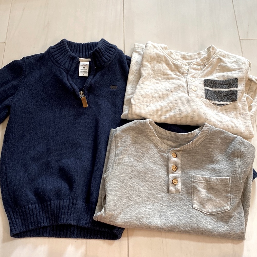 Take-all Bundle of Boy 5T shirts/ sweater